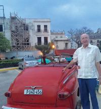 Dr. Bill Loesch,: a Dorchester resident, in Havana, Cuba last December. 	Cynthia Loesch photo